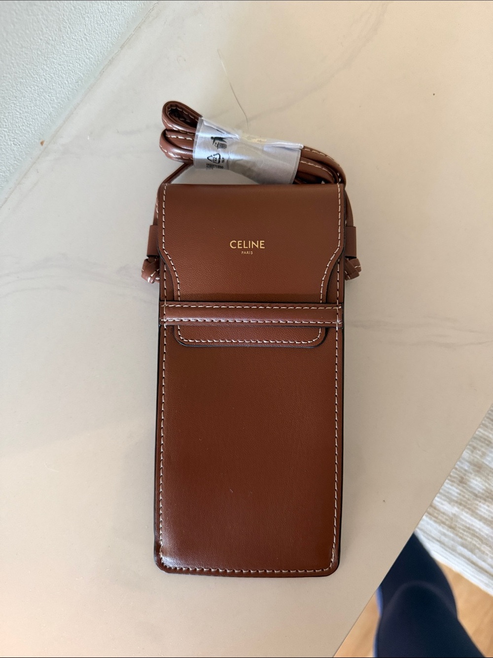Celine Brown Leather Sunglass case